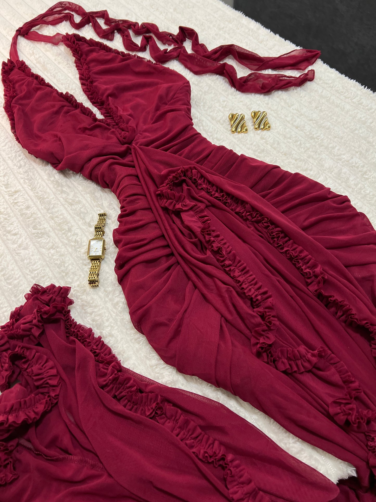 A Wine Red Maxi