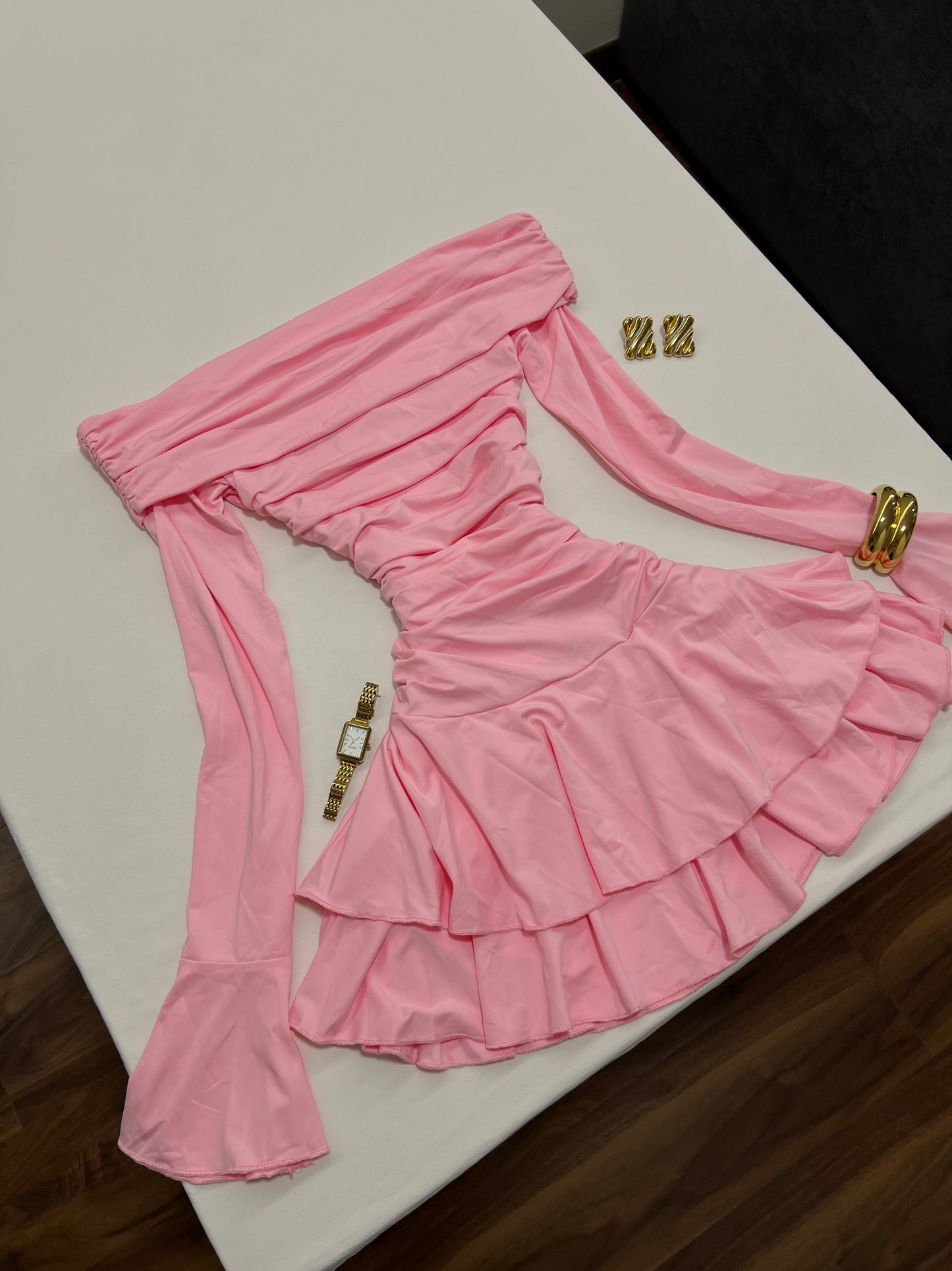 Aria Ruffled Mini Dress