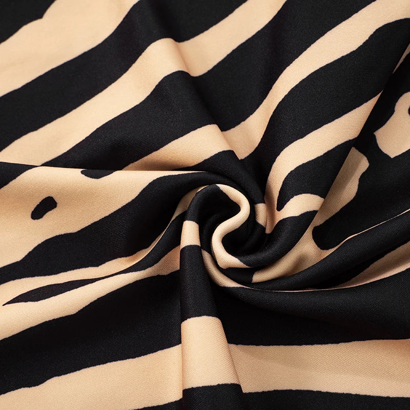 Zebra Print Ultra Short Dress