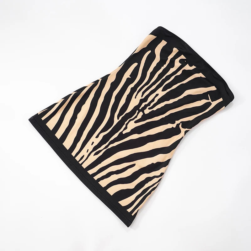 Zebra Print Ultra Short Dress
