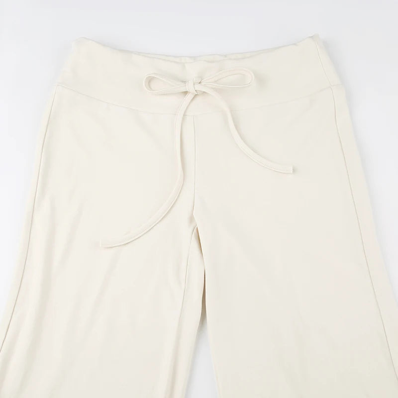 Casual Solid Y2K Pants