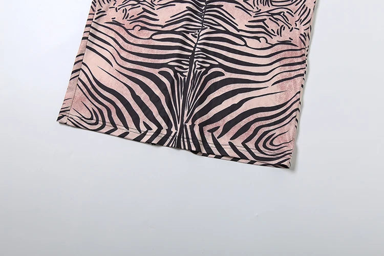 Starlight Stripes Backless Maxi Dress