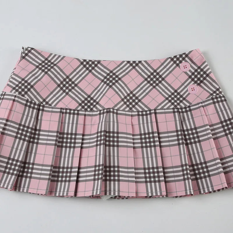 Rosé Preppy Skirt