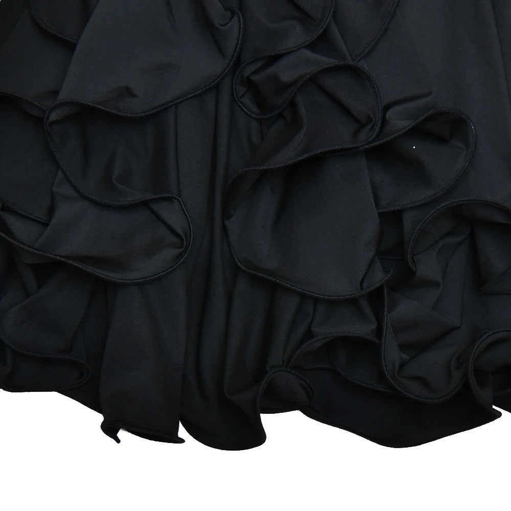 Bodycon Ruffle Hem Outfit