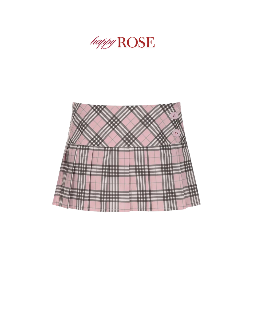 Rosé Preppy Skirt