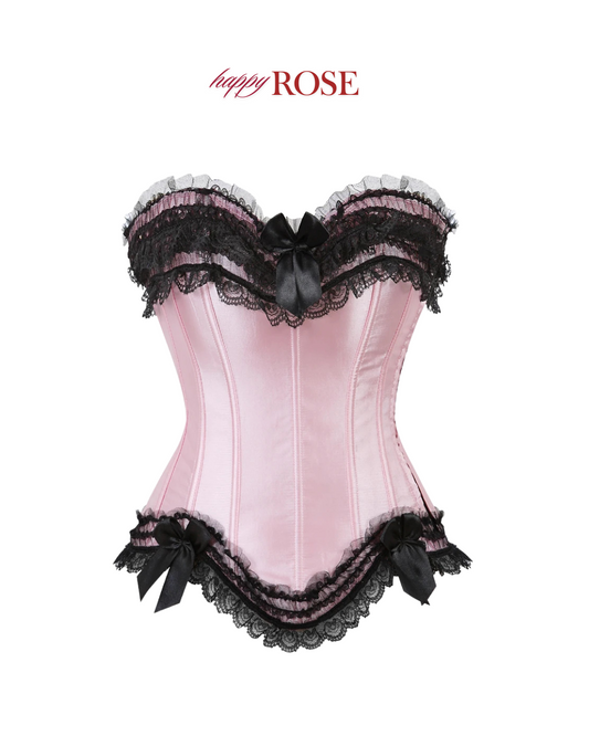 Aurora Collection: Pink/Black Corset