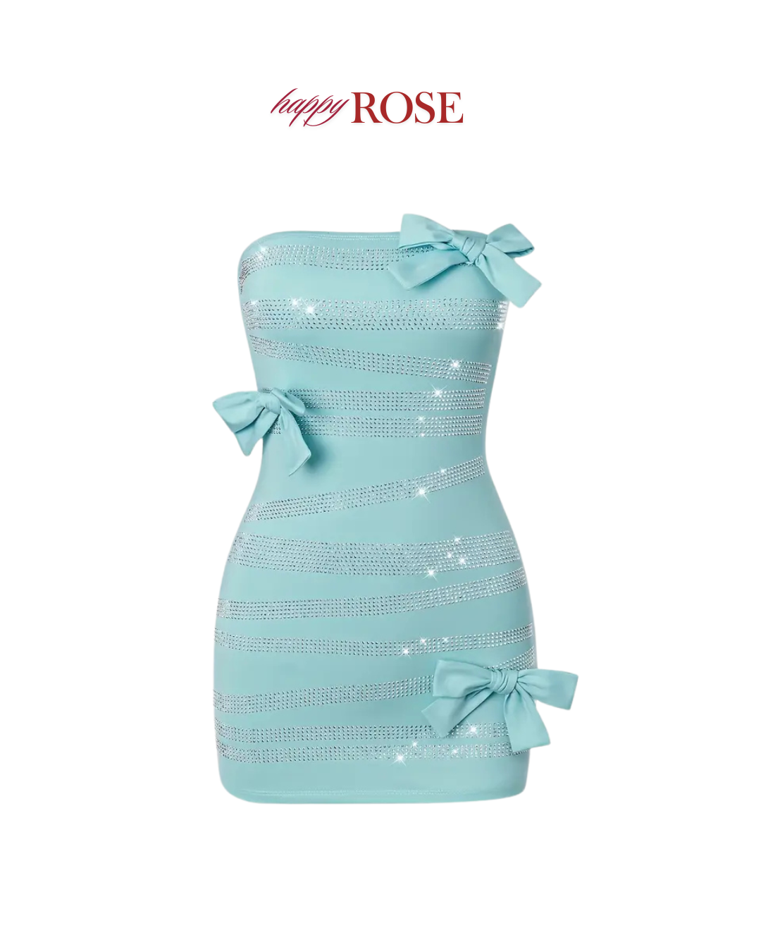 Turquoise Off-Shoulder Sequin Mini Dress