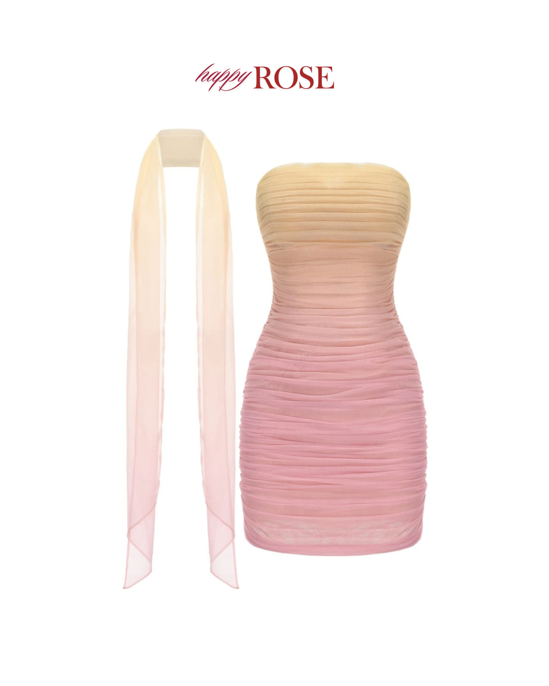 Two-Piece Mini Dress and Scarf