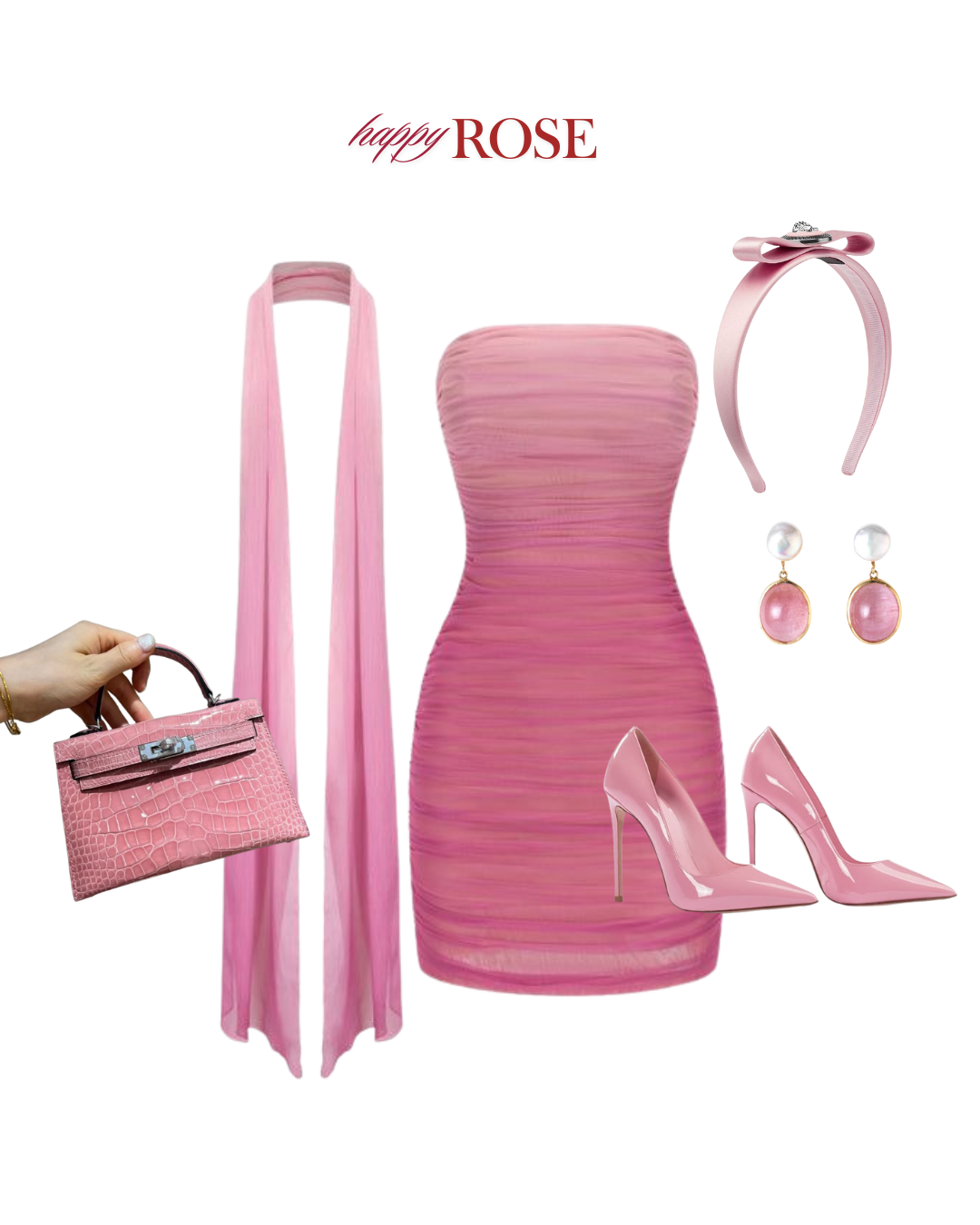 Two-Piece Mini Dress and Scarf