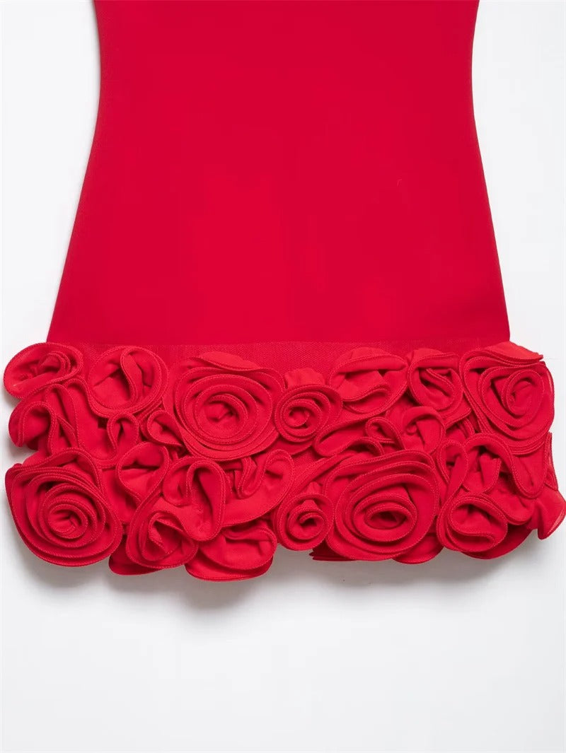 Red Rose Mini Dress