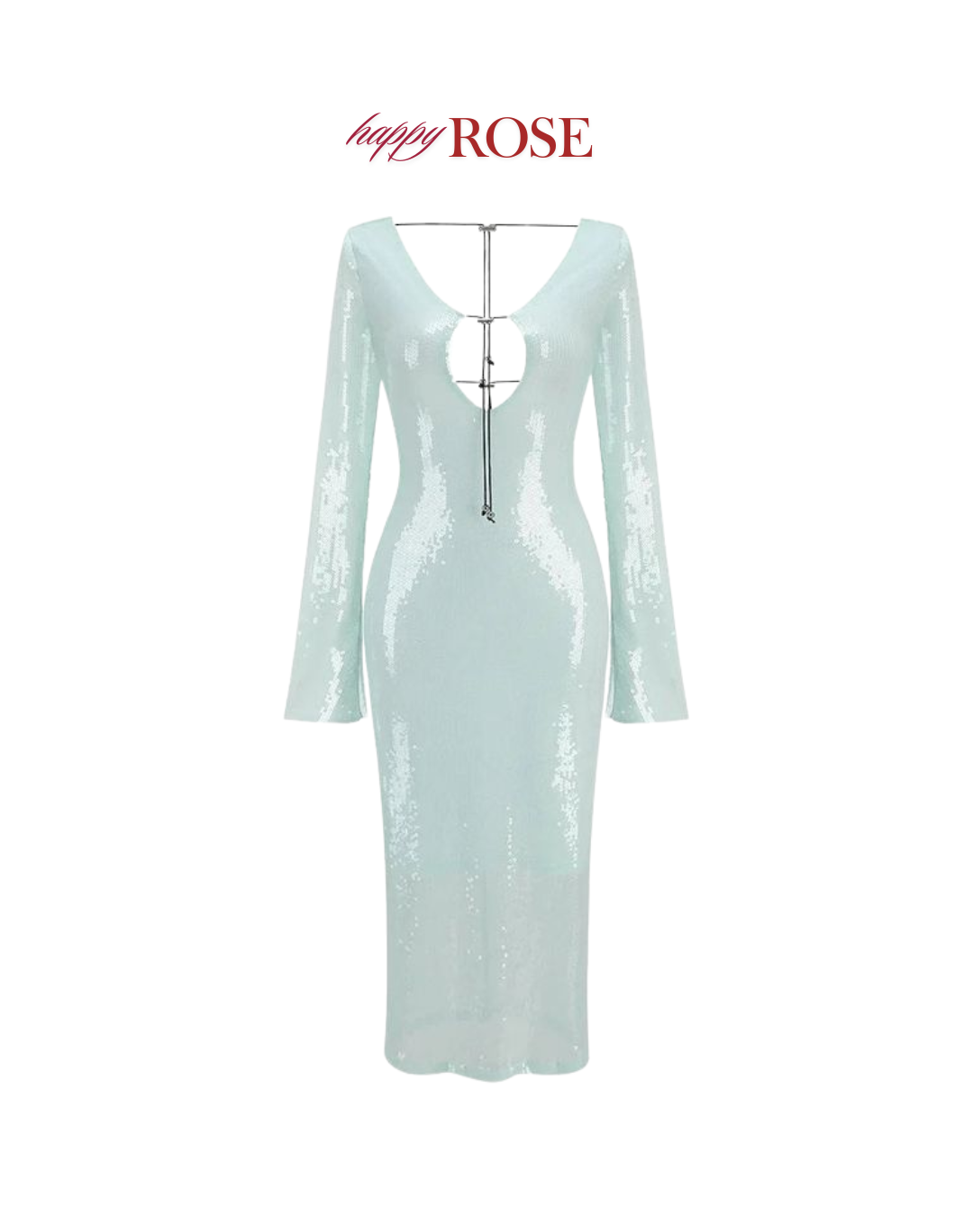 Champagne Sparkle Evening Gown