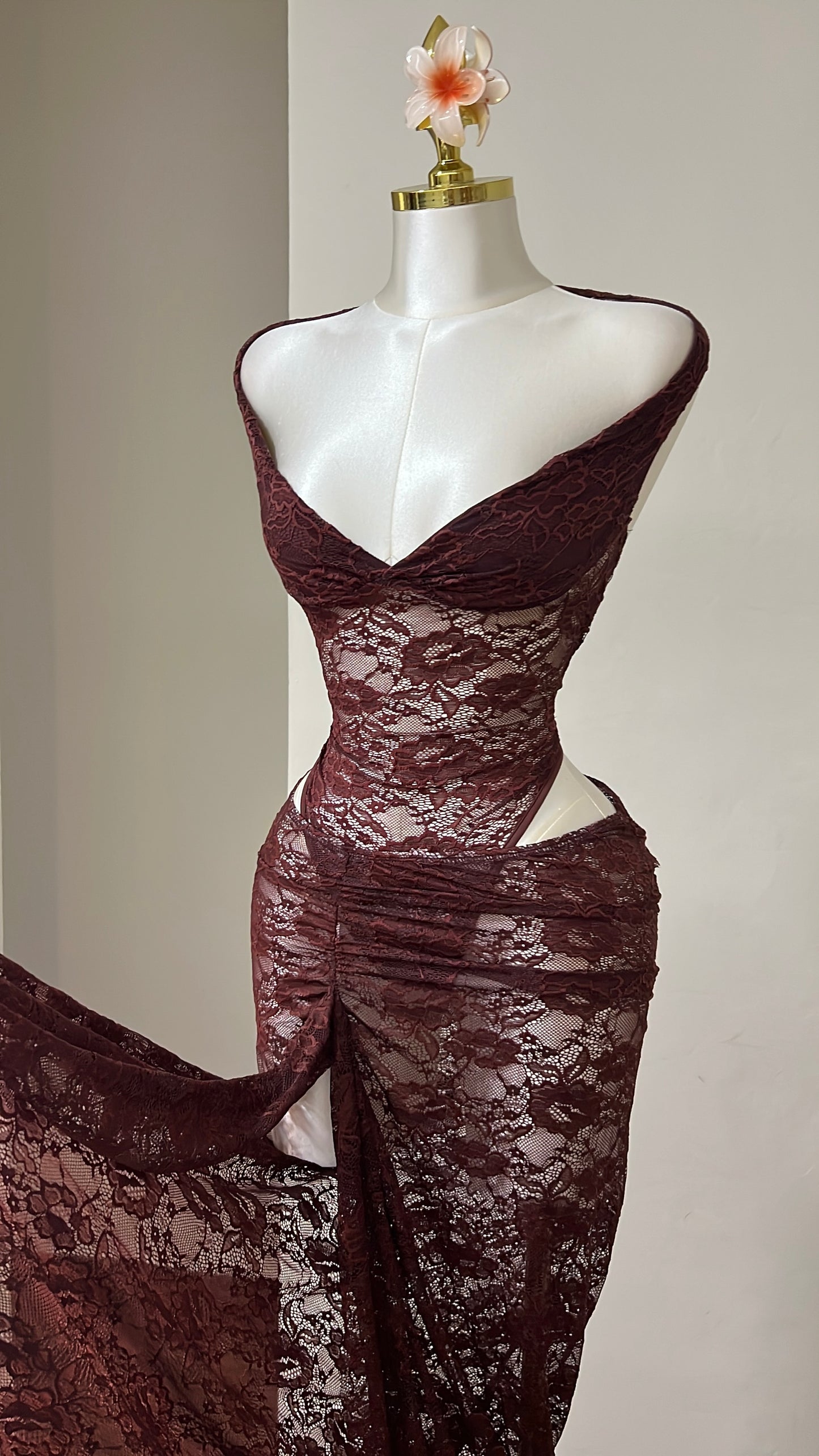 Chocolate Lace Set