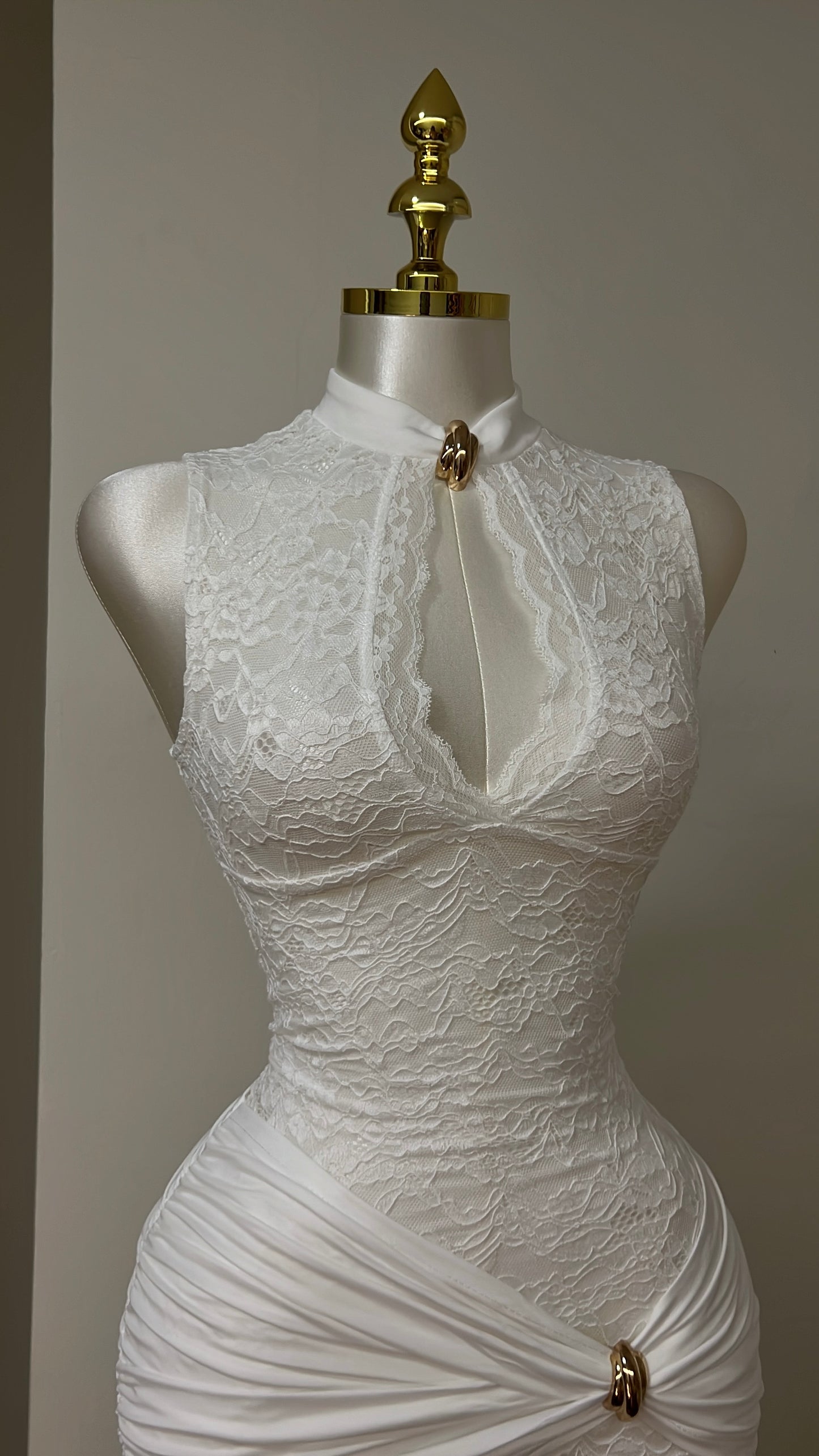 Swan Lace Maxi Dress