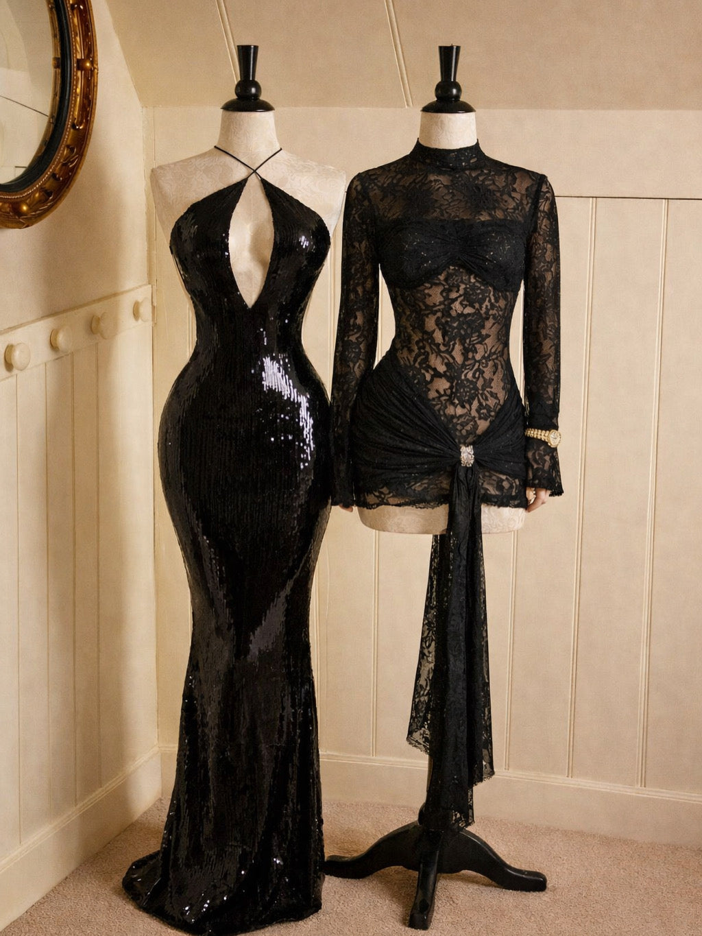 Glamour Night Black Maxi Dress