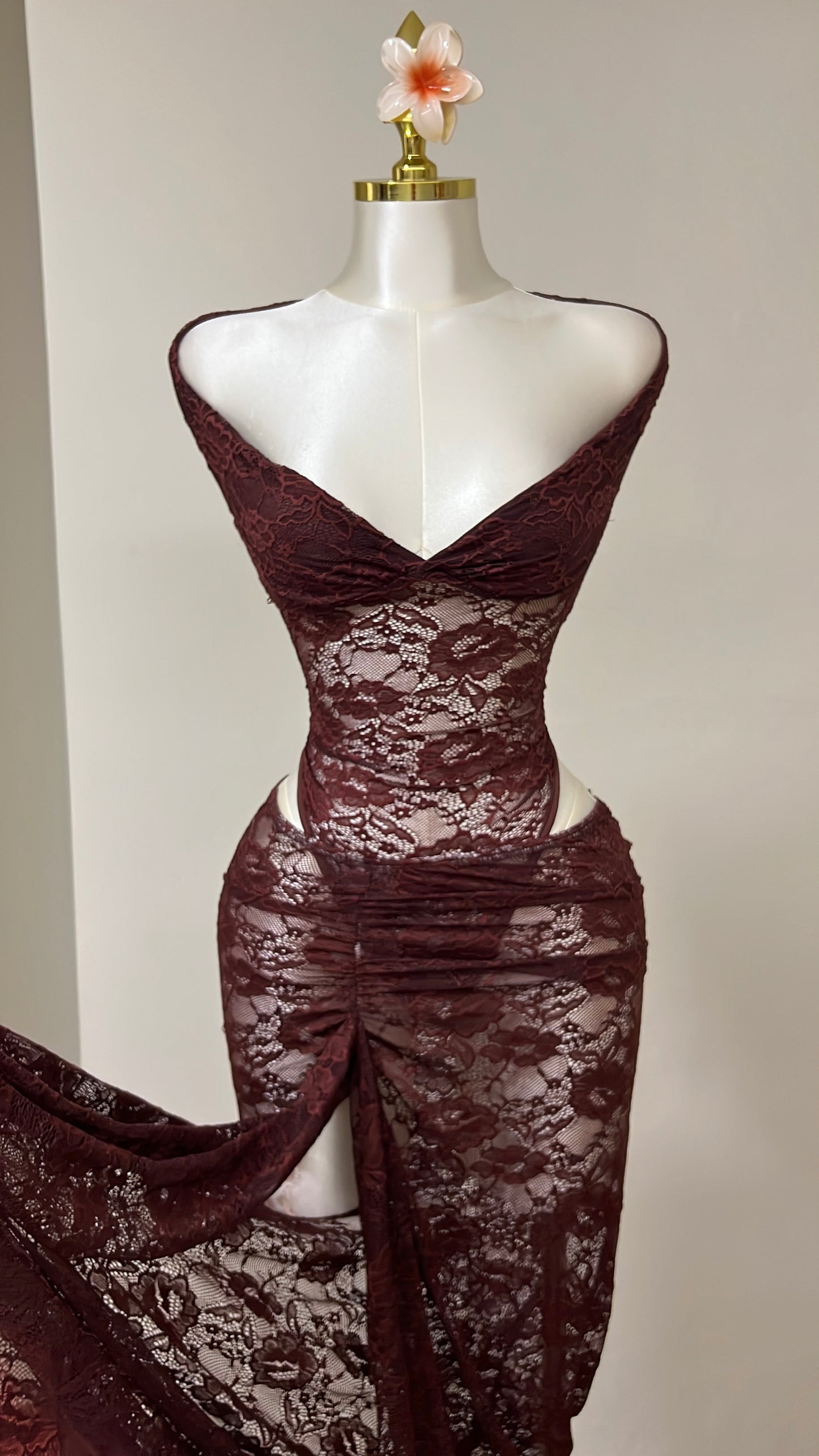 Chocolate Lace Set