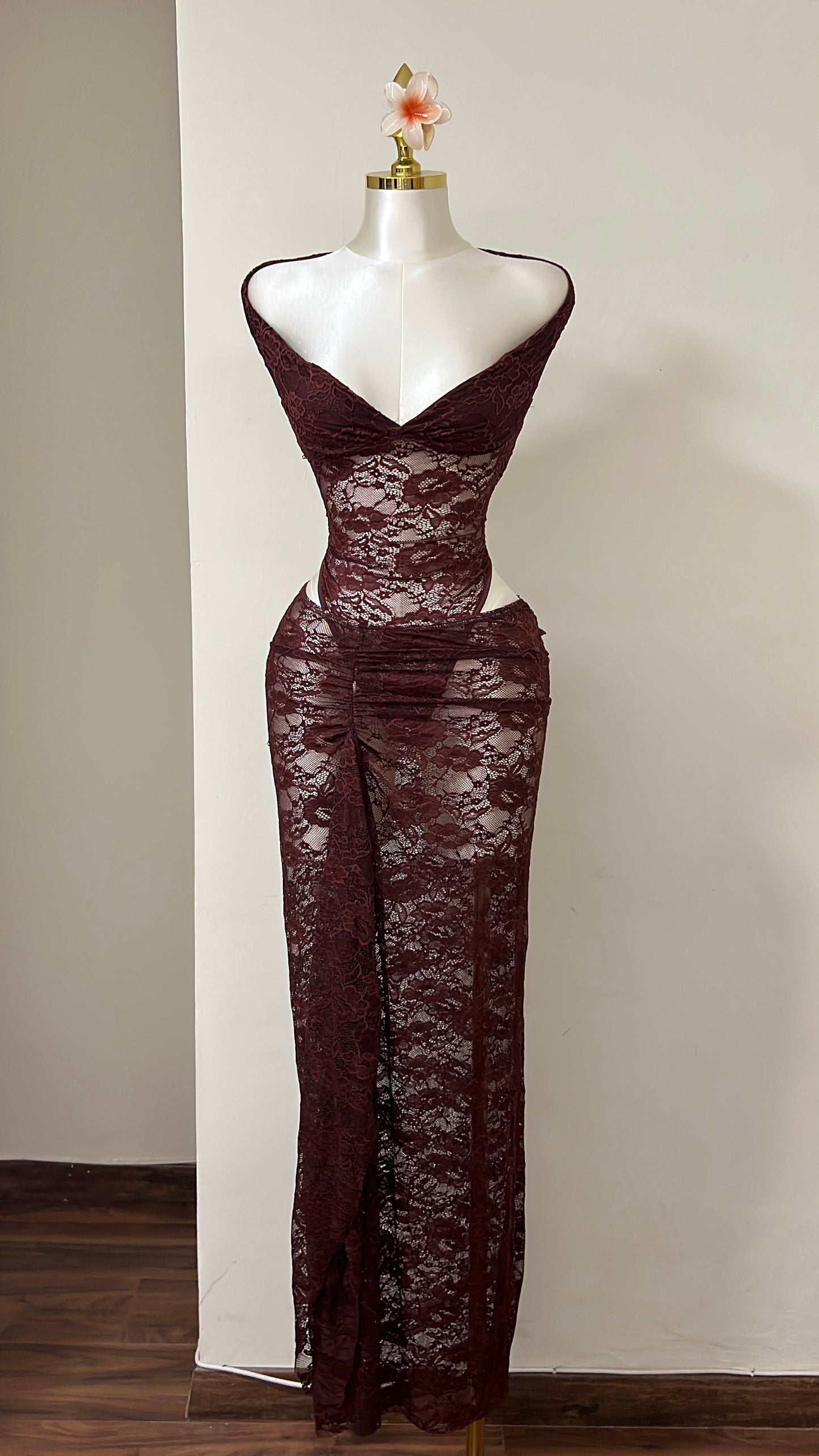 Chocolate Lace Set