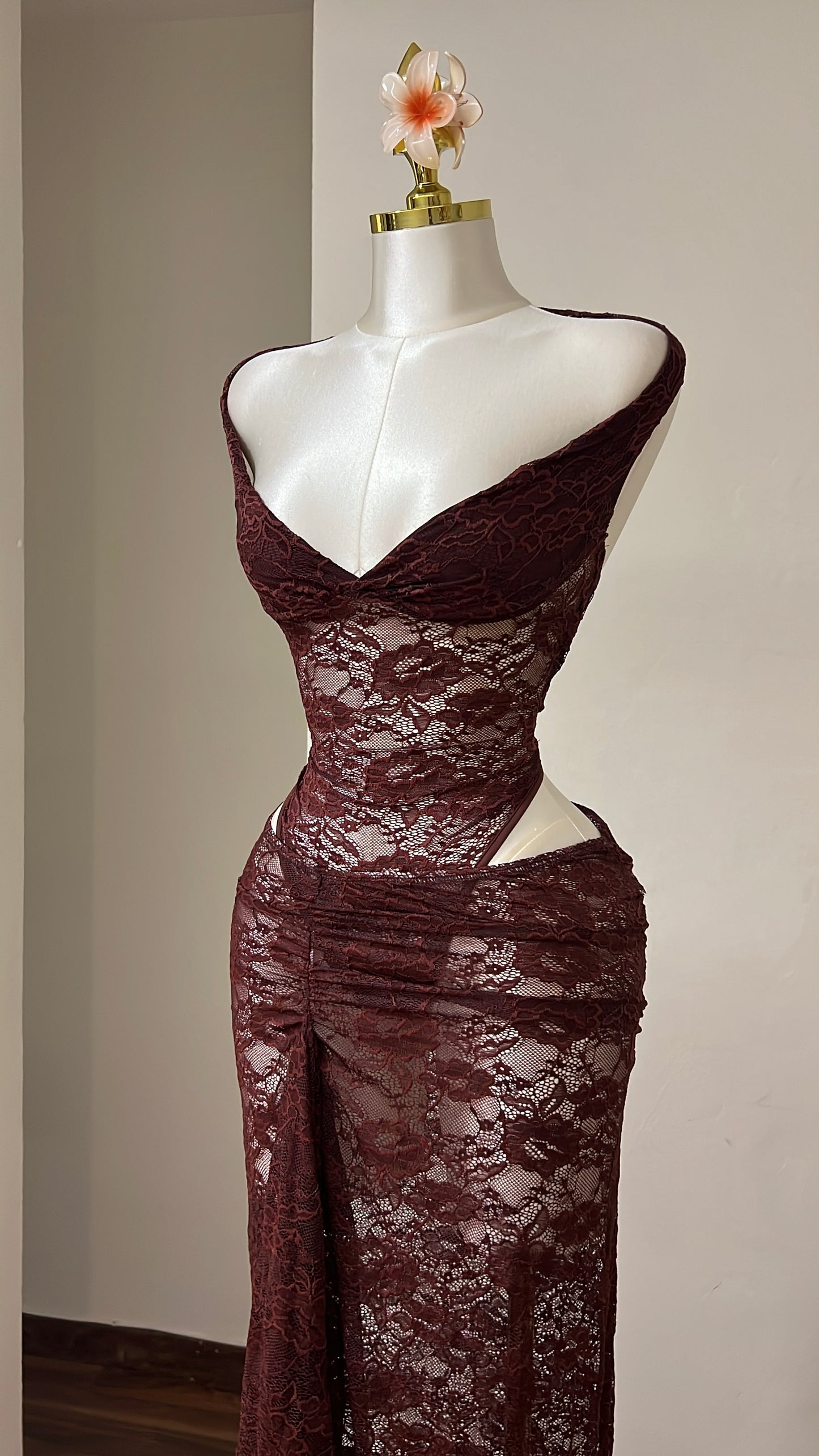 Chocolate Lace Set