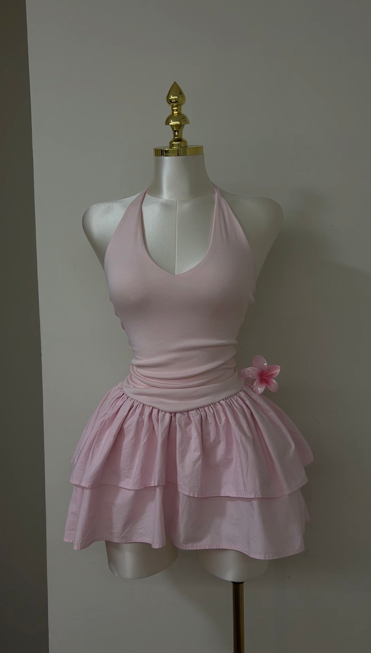 Blush Swan Mini Dress
