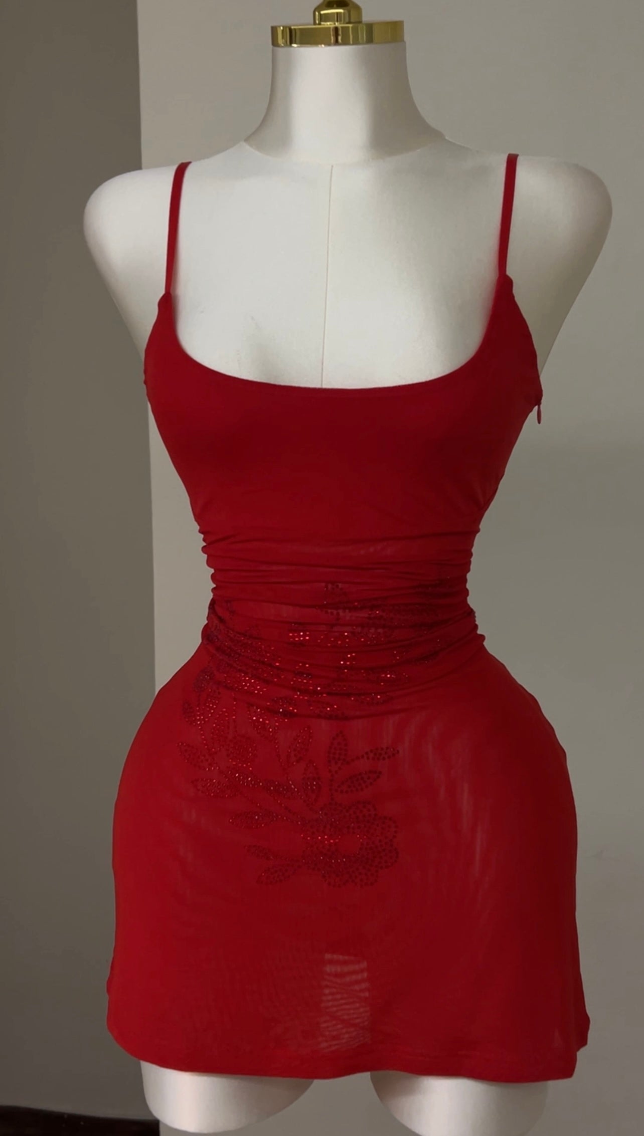 Red Rose Mini Dress