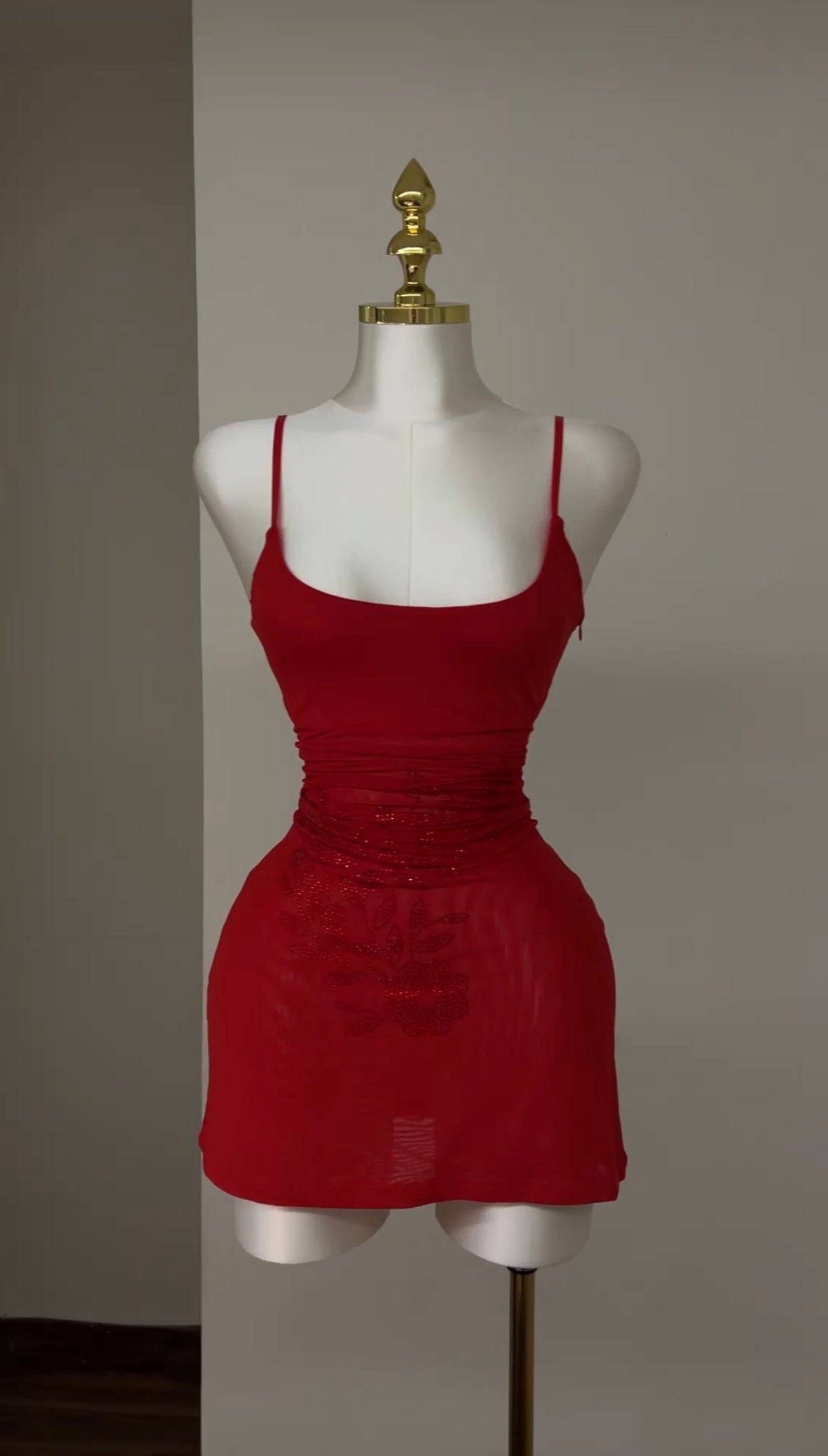 Red Rose Mini Dress