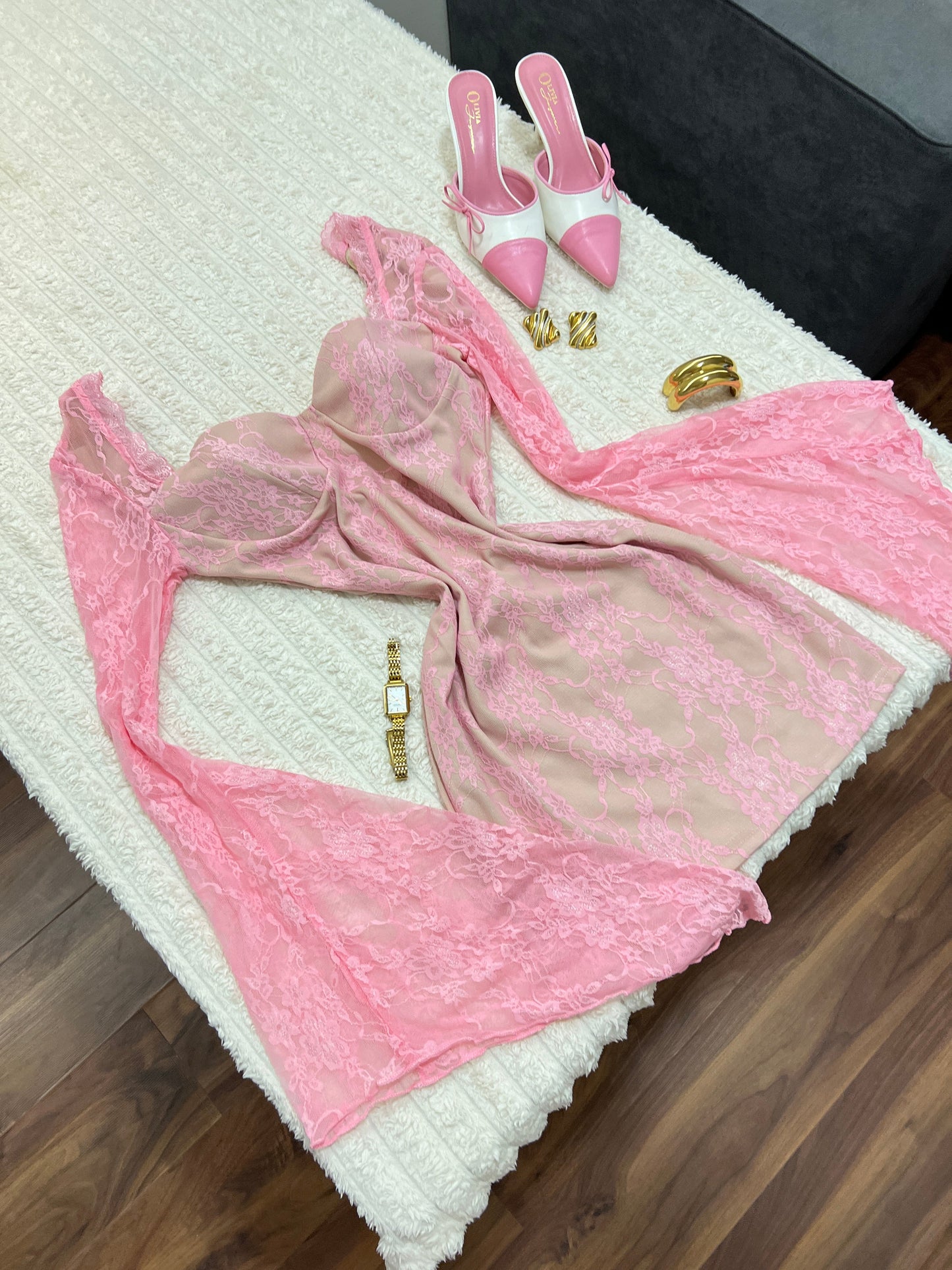 Pink Charm Mini Dress