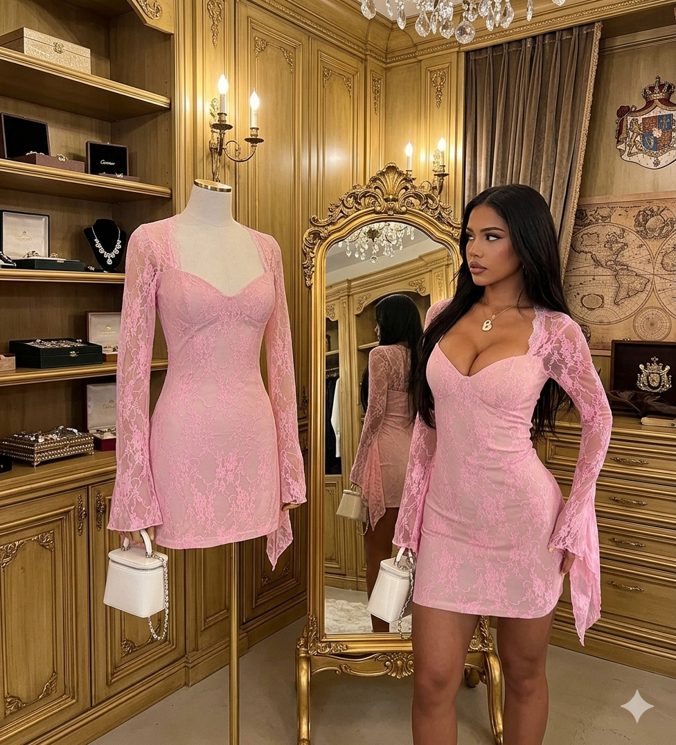 Pink Charm Mini Dress