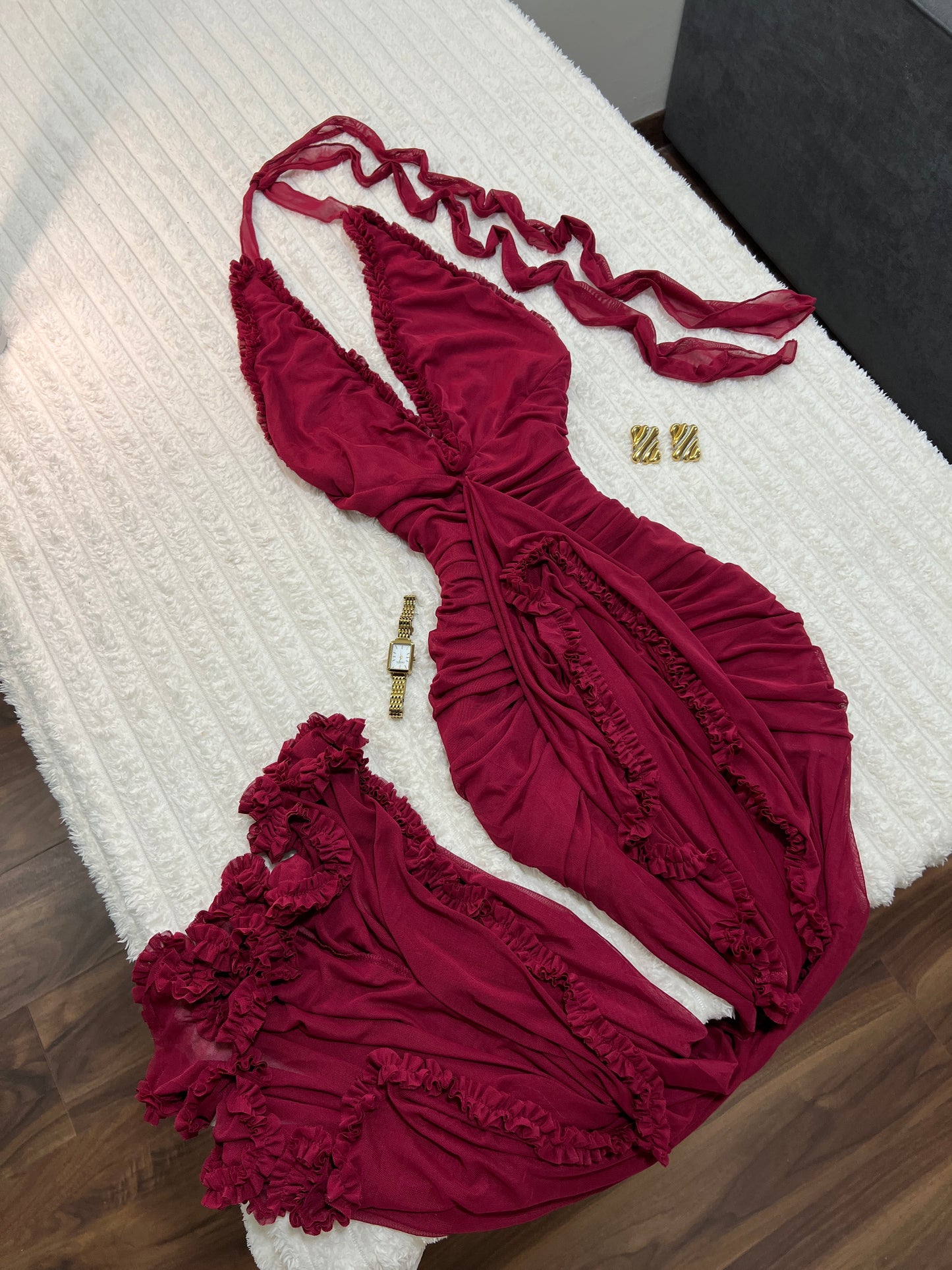 A Wine Red Maxi