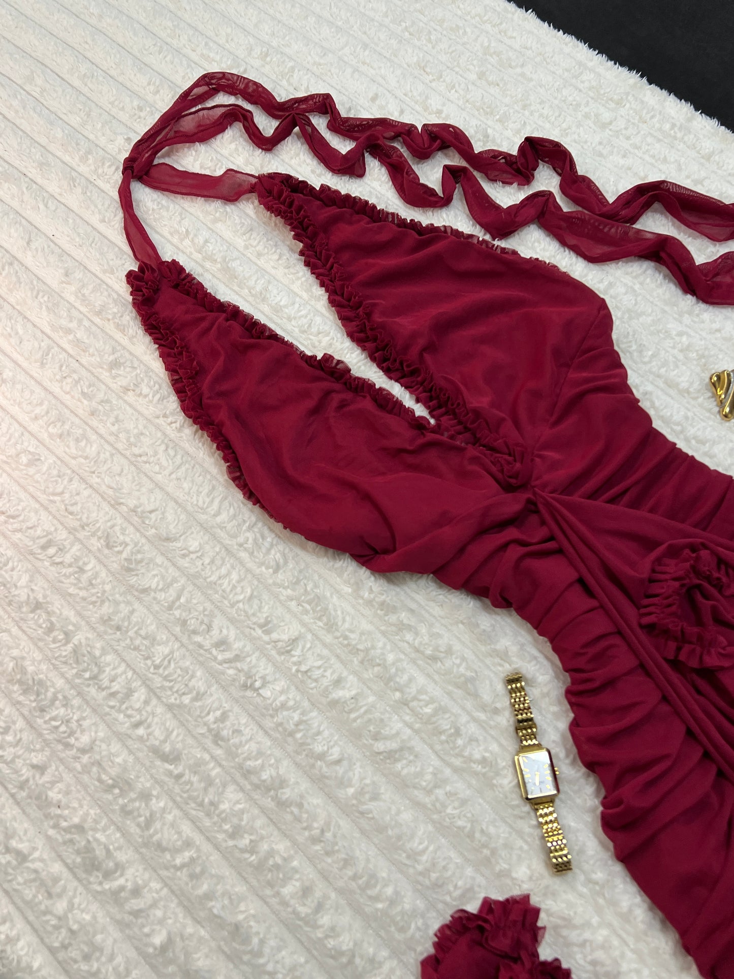 A Wine Red Maxi