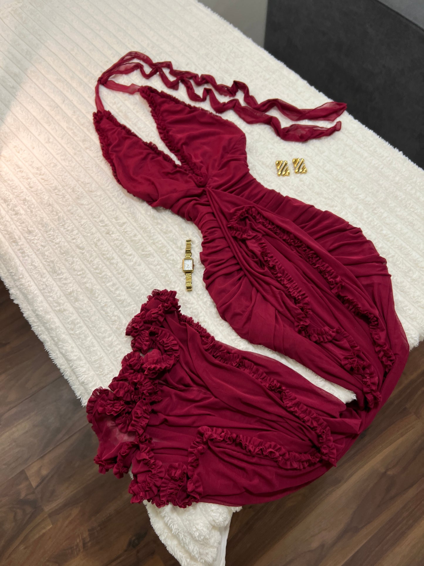 A Wine Red Maxi