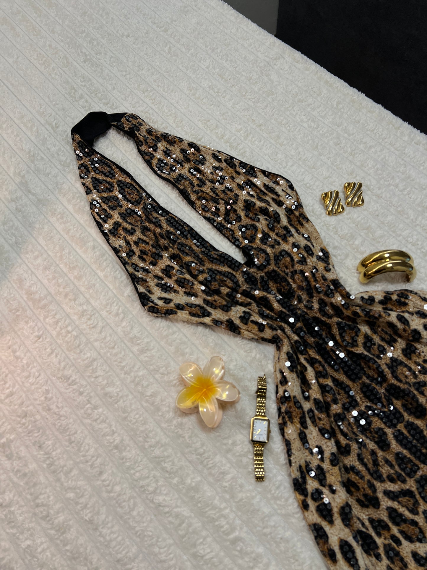 Leopard Glam Mini Dress