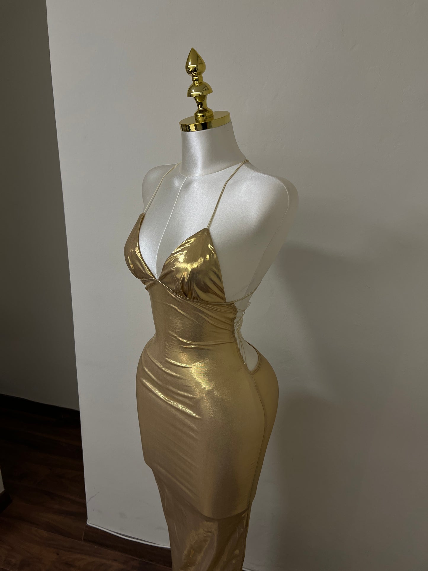 Golden Butterfly Maxi Dress