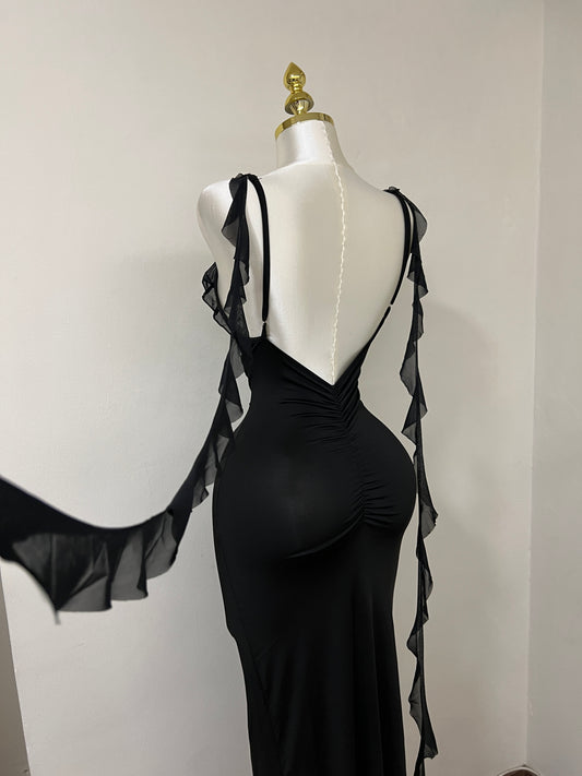 Black Muse Backless Dress