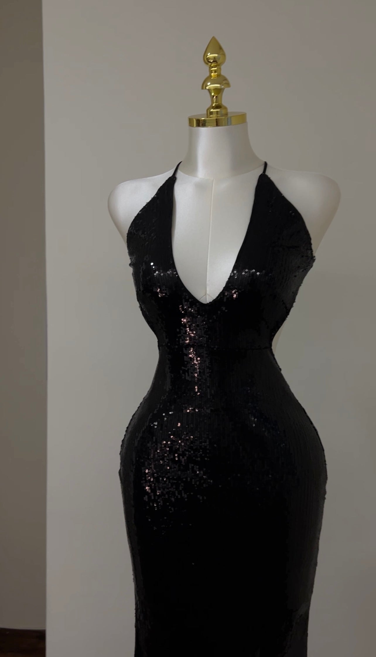 Glamour Night Black Maxi Dress