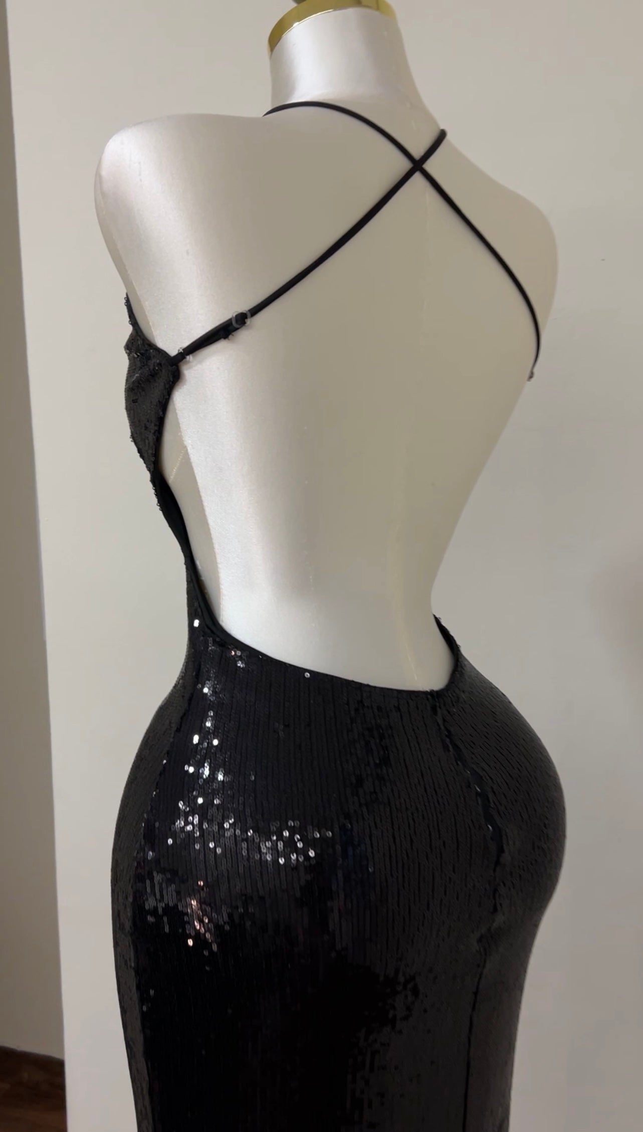Glamour Night Black Maxi Dress