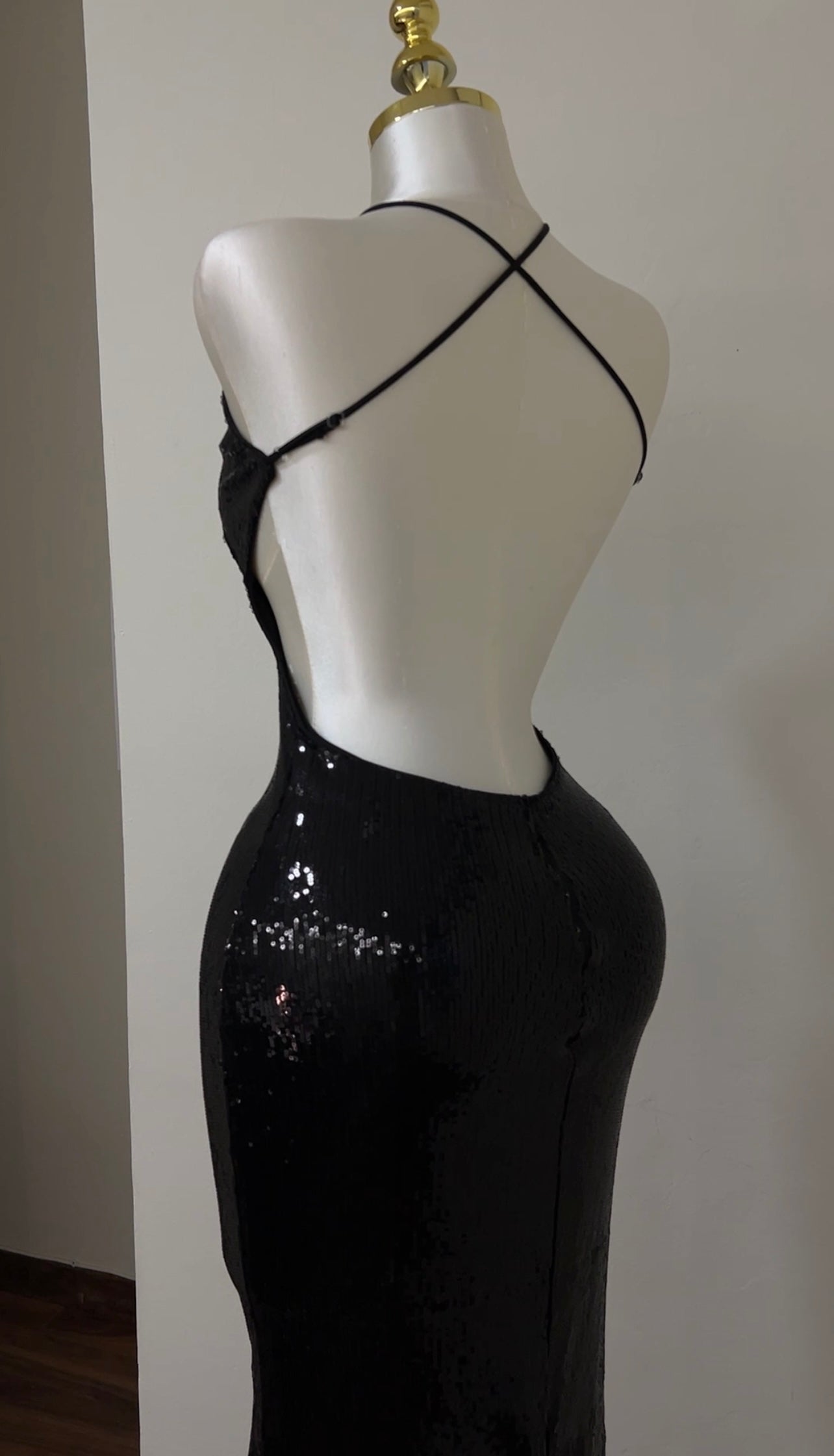 Glamour Night Black Maxi Dress