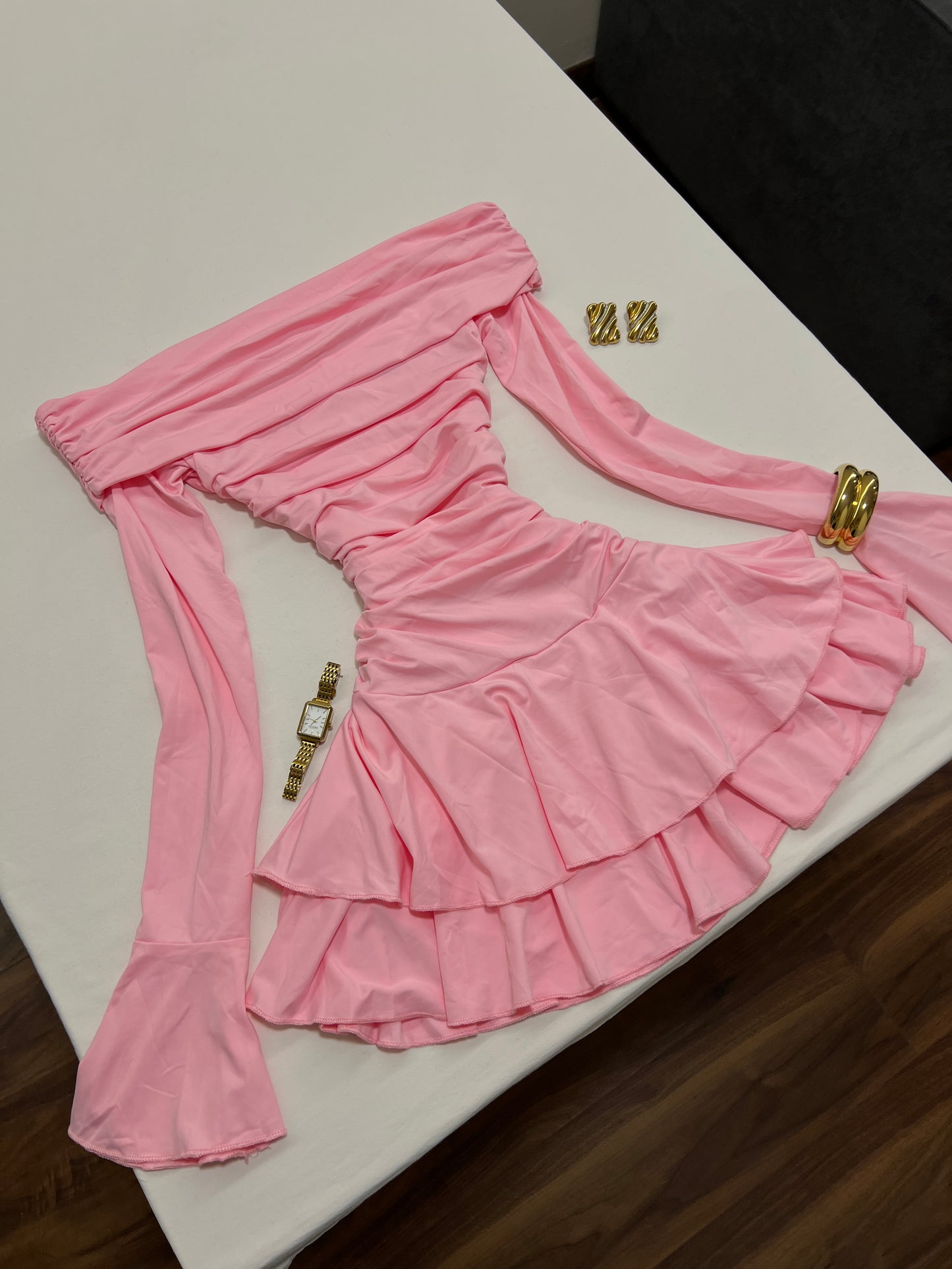 Aria Ruffled Mini Dress