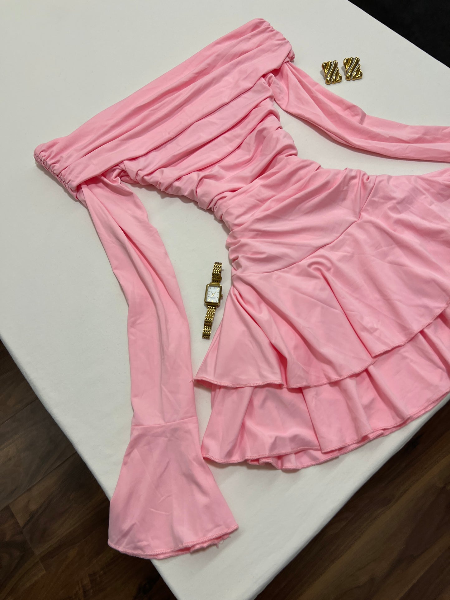 Aria Ruffled Mini Dress