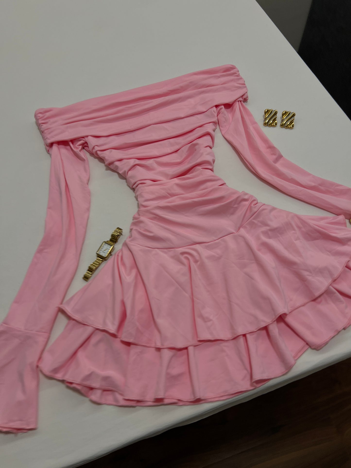 Aria Ruffled Mini Dress