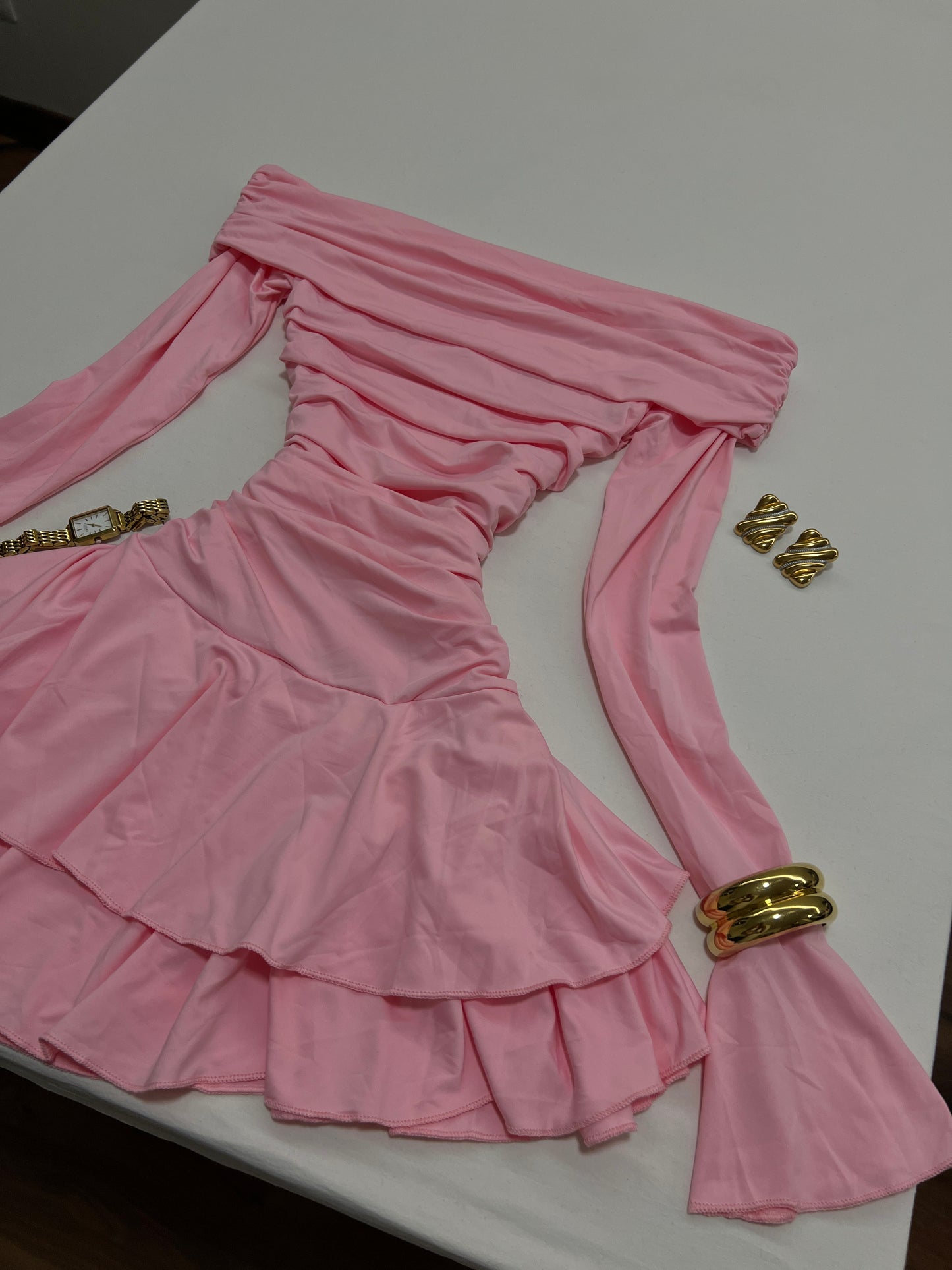 Aria Ruffled Mini Dress