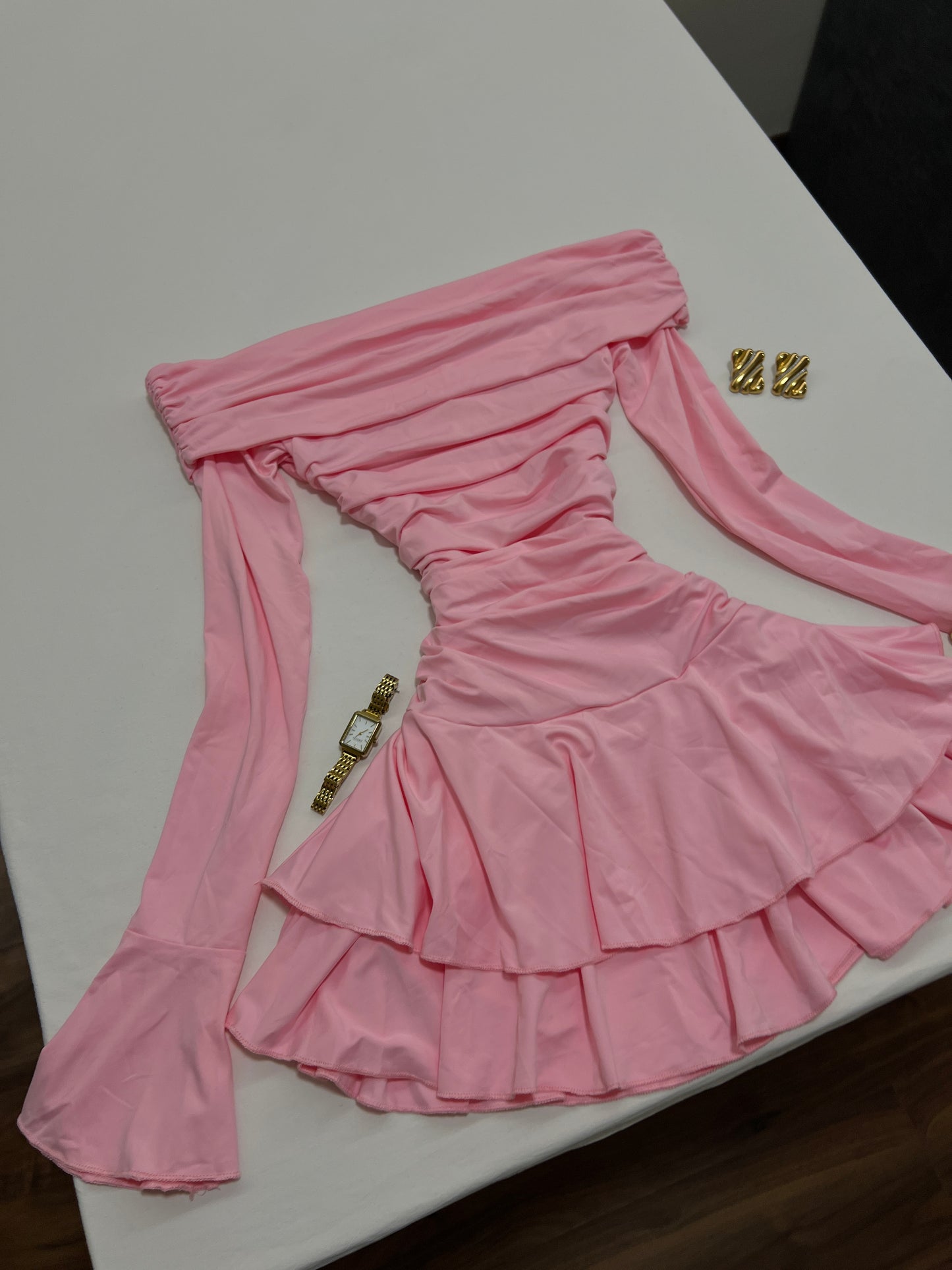 Aria Ruffled Mini Dress