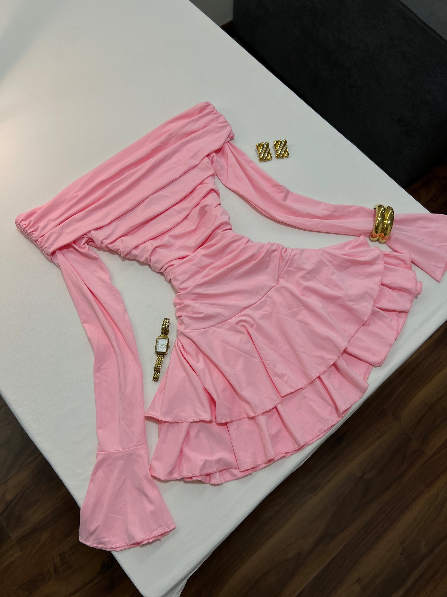 Aria Ruffled Mini Dress