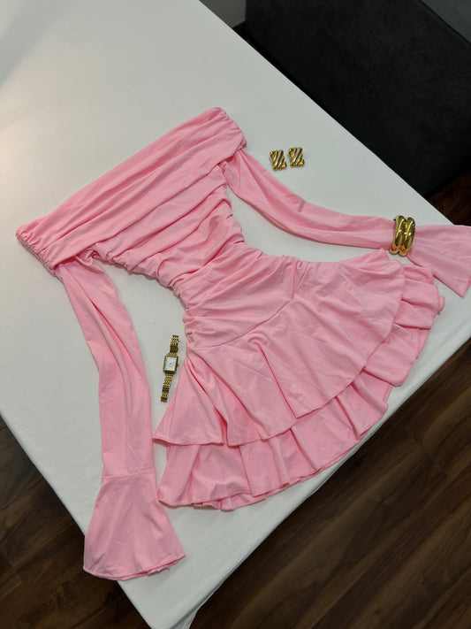 Aria Ruffled Mini Dress
