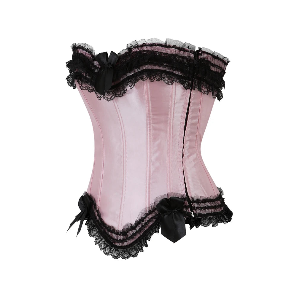 Aurora Collection: Pink/Black Corset
