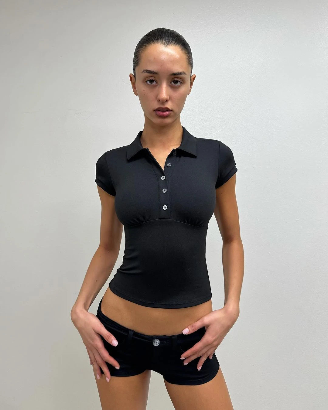 Black Polo Tank Top