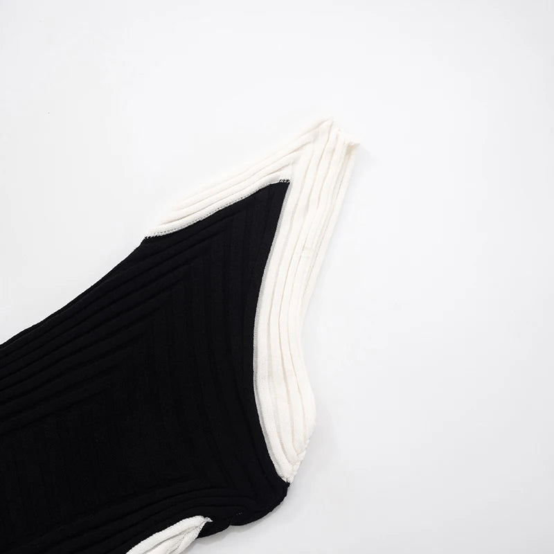 Backless Split Sweater Dress