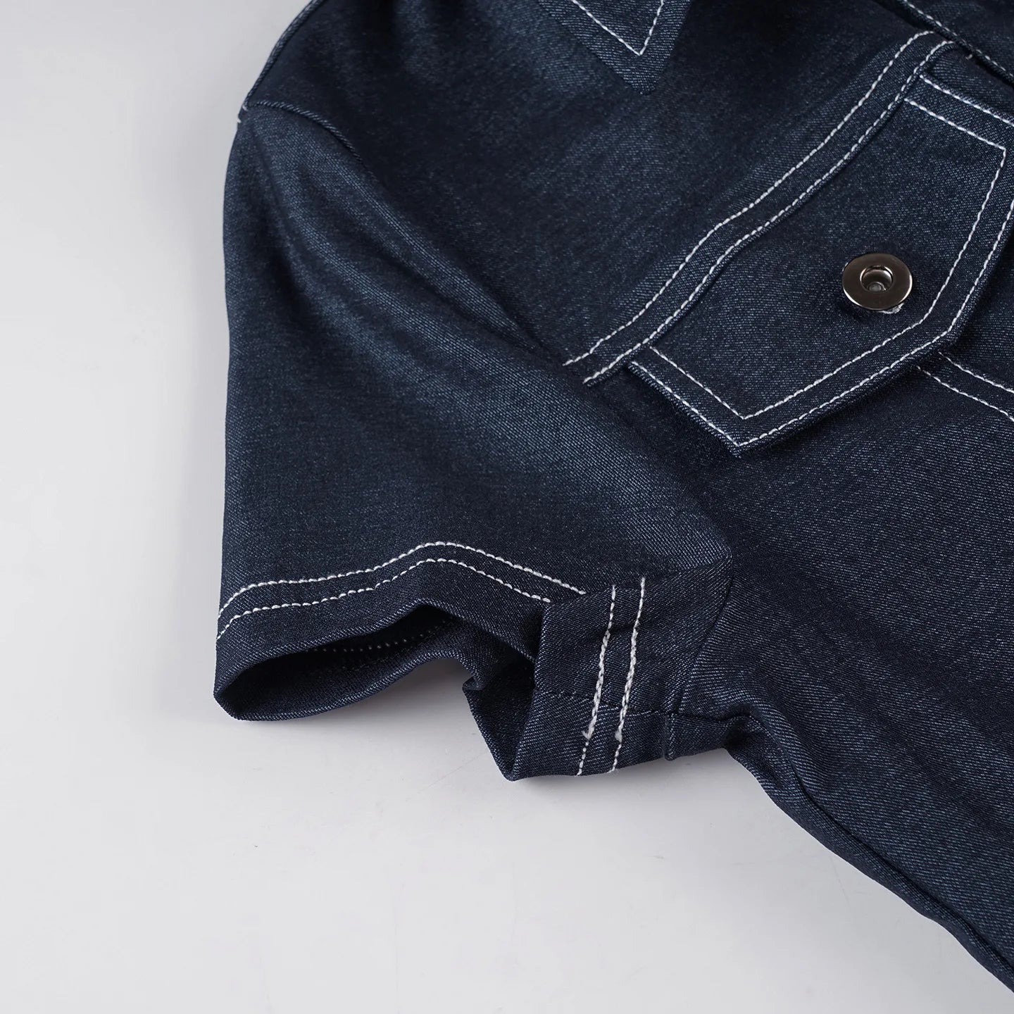 Retro Denim Party Cardigan