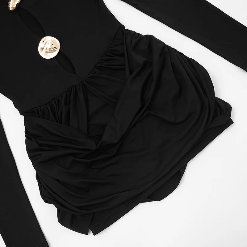 High Waist Ruched Party Dress