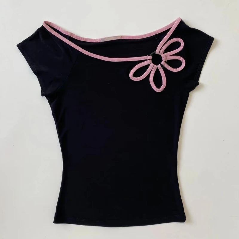 Vintage O-Neck Summer Crop