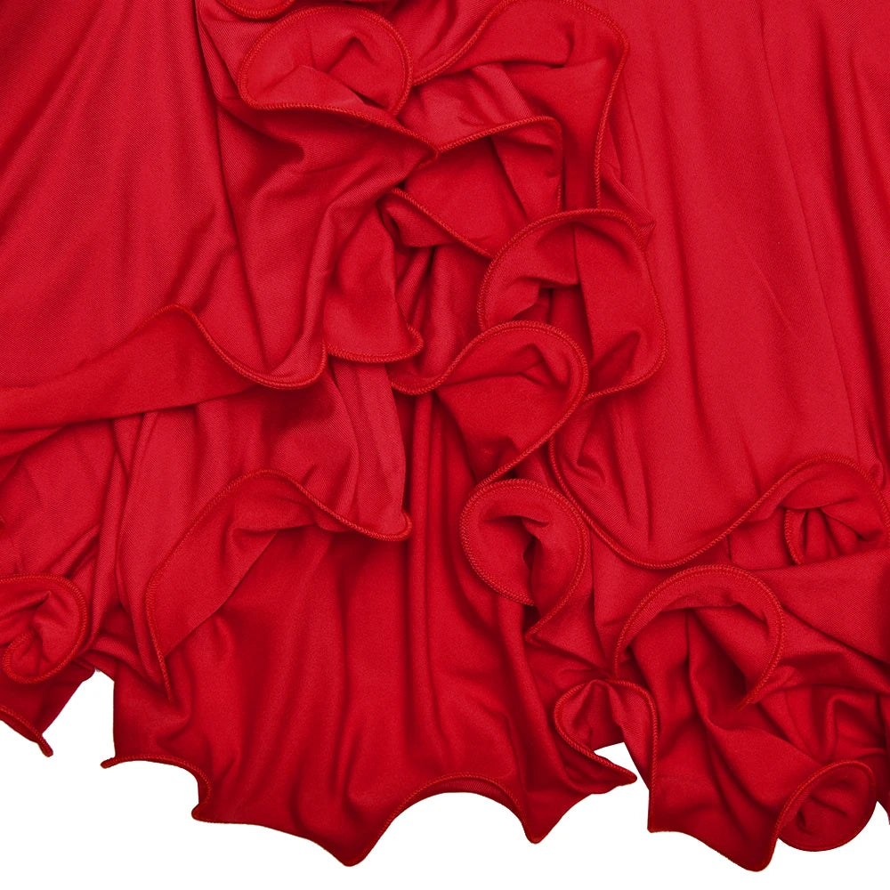 Bodycon Ruffle Hem Outfit