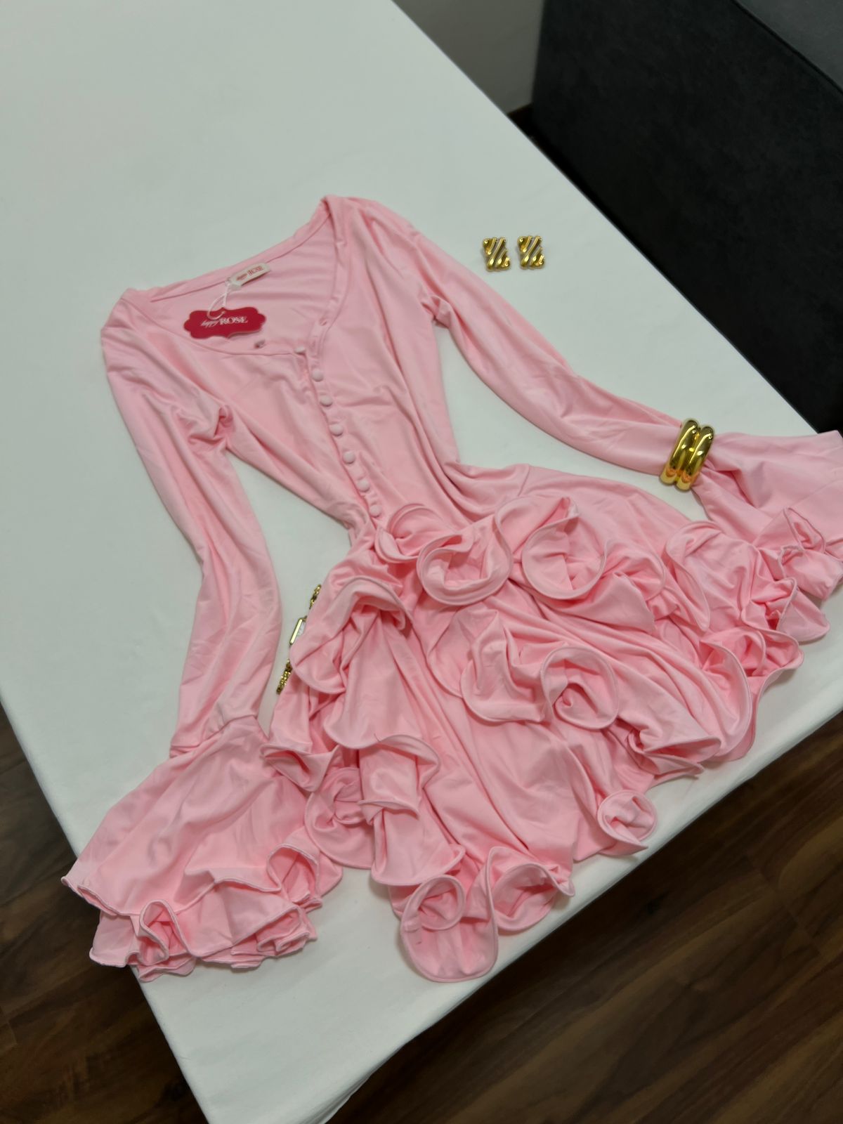 Bodycon Ruffle Hem Outfit